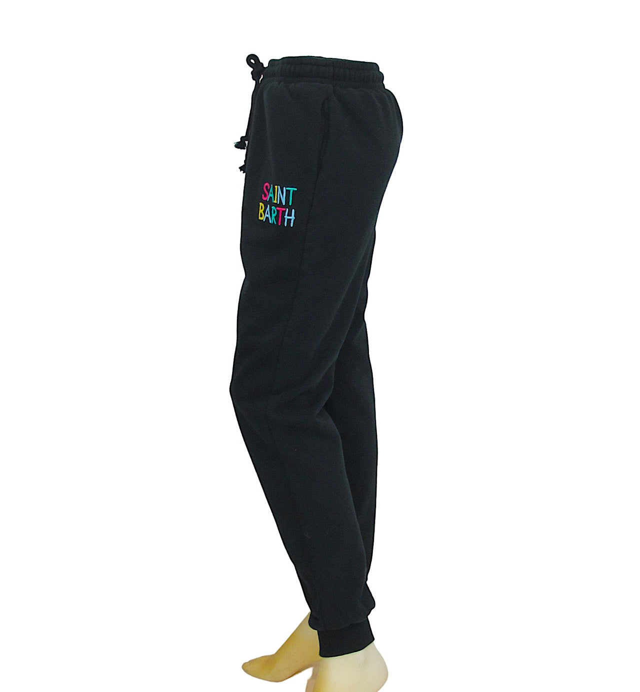 MC2 SAINT BARTH pantalone tuta donna FLORY EMB SB RAINBOW 00 NERO inverno 2021