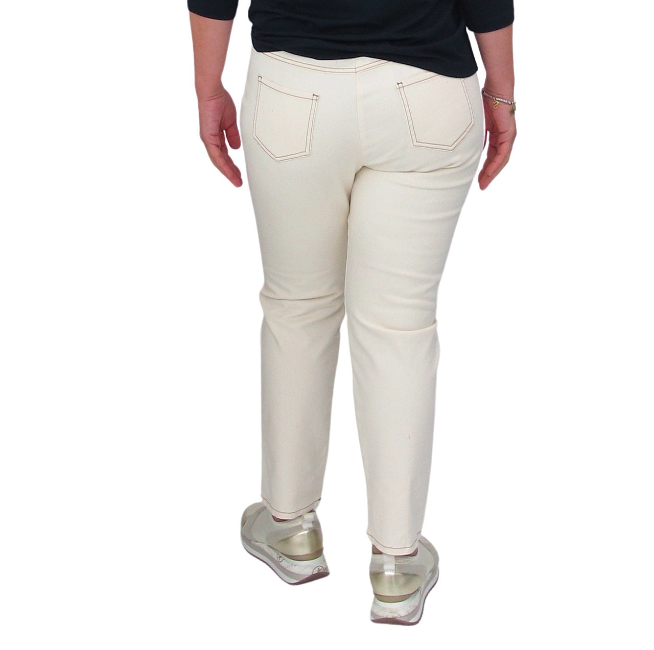 PENNYBLACK pantaloni donna slim fantasia LUINO 31310722 3 PANNA estate 2022