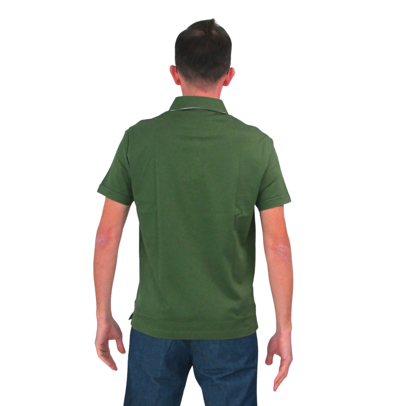 HARMONT & BLAINE polo uomo collo camicia LRH052 020455 629 VERDONE estate 2022