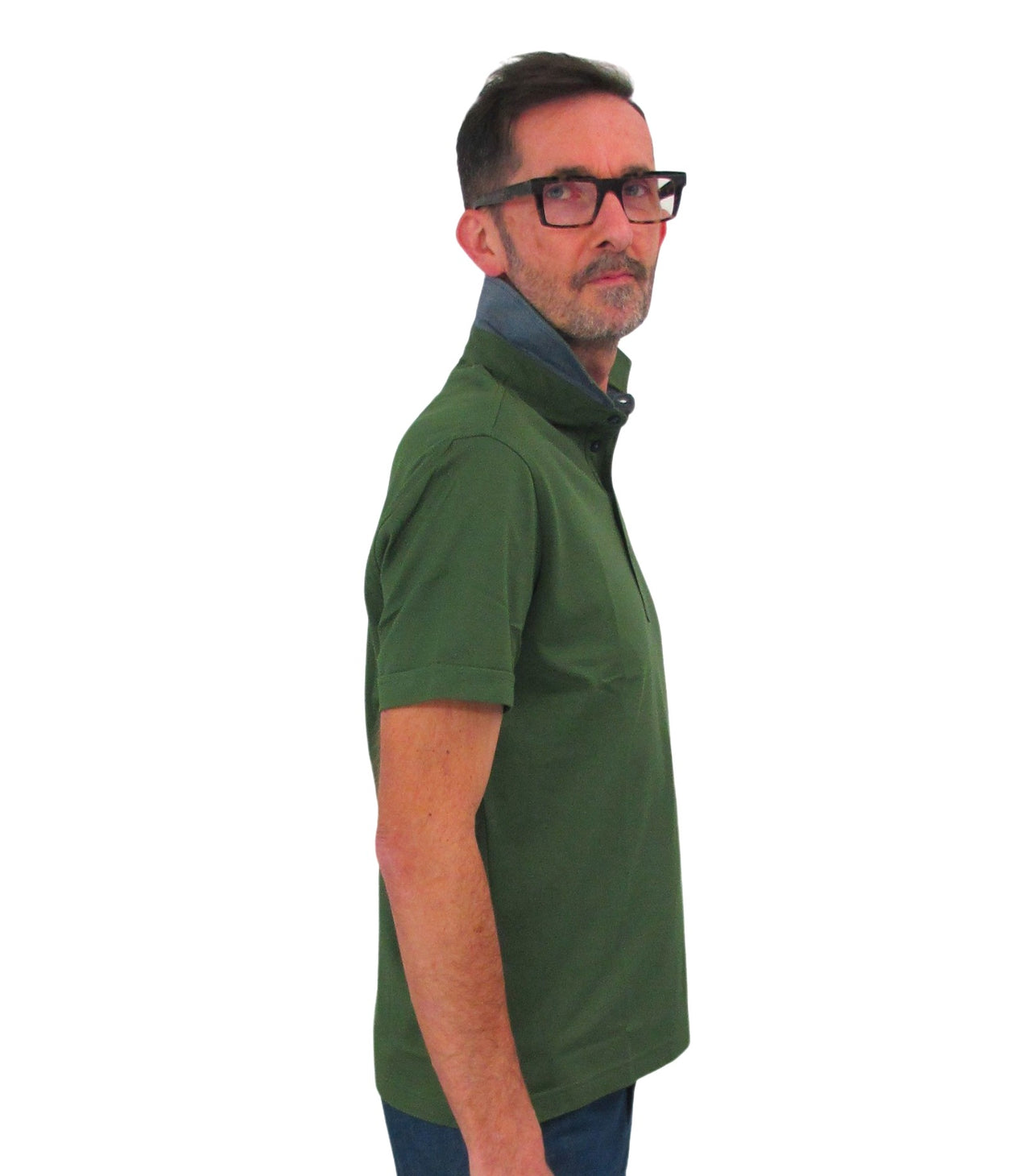 HARMONT & BLAINE polo uomo collo camicia LRH052 020455 629 VERDONE estate 2022