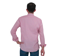 Thumbnail for BASTONCINO camicia uomo collo francese cotone B2142 164 SIMO 01 ROSA estate 2022