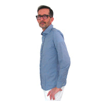 Thumbnail for BASTONCINO camicia uomo collo francese B2124 164 SIMO 03 BLUETTE estate 2022