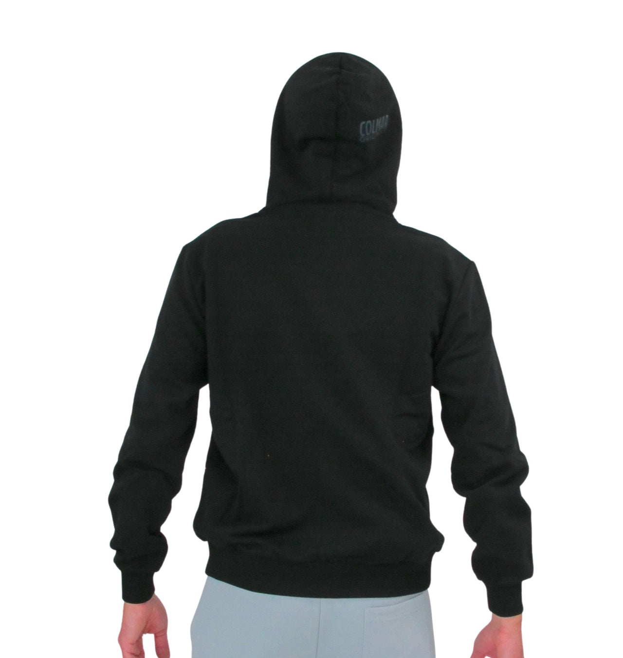 COLMAR felpa uomo cappuccio full zip logo 8293 5TK ABOUT 99 NERO estate 2022