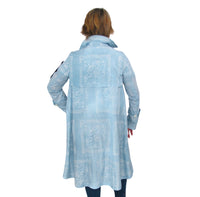 Thumbnail for PEUTEREY giubbino donna trench leggero KAKI PED422001181762 CELESTE estate 2022