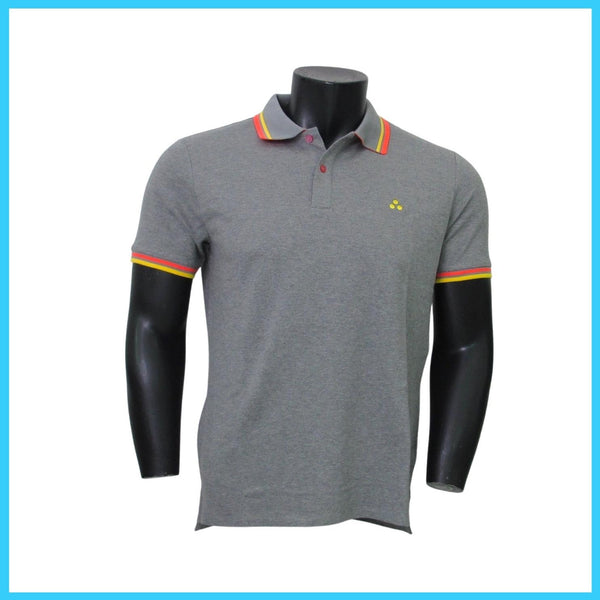 PEUTEREY polo uomo GARLA STR MEL PEU469599011991 782 GRIGIO SCURO estate 2023