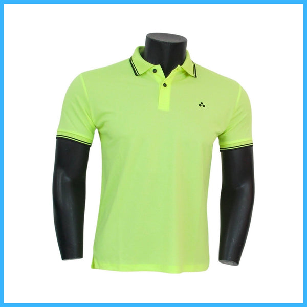 PEUTEREY polo uomo manica corta BENI PEU394399012083 530 GIALLO FLUO estate 2022