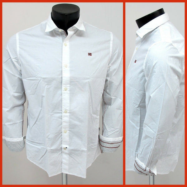 NAPAPIJRI camicia uomo m/lunga GOODSIRE N0YG9GM38 colore BIANCO estate 2017
