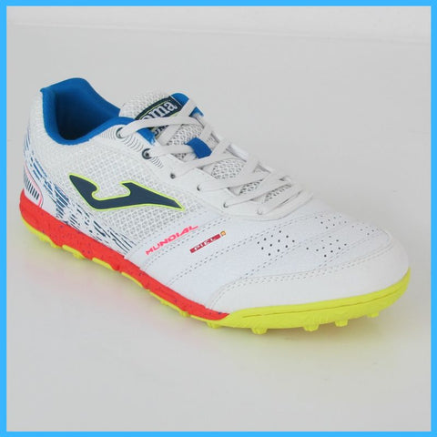 JOMA scarpe calcetto turf MUNDIAL 2202 MUNS2202TF BIANCO AZZURRO febbraio 2022