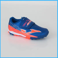 Thumbnail for JOMA scarpe calcetto turf bimbo velcro SUPERCOPA 2204 SCJS2204TFV AZZURRO 2022