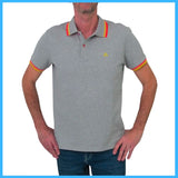 PEUTEREY polo uomo GARLA STR MEL PEU469599011991 781 GRIGIO MELANGE estate 2023