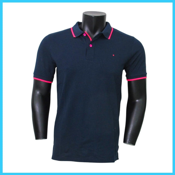 SHOCKLY polo uomo manica corta cotone POLO FLUO 6X8010 NIGHT BLU estate 2023