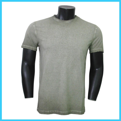 SHOCKLY t-shirt uomo manica corta cotone TS STRIPE 6T6815 ARMY VERDE estate 2023