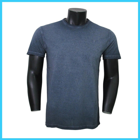 SHOCKLY t-shirt uomo manica corta cotone TS STRIPE 6T6818 NIGHT BLU estate 2023