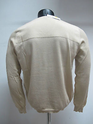 PEUTEREY maglione uomo cotone scollo a V mod.CRISTOPH col.BEIGE TG.L estate 2010 - dodo.club
