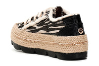Thumbnail for CAFèNOIR scarpe sneaker donna canvas C1DG9550 N001 NERO/BEIGE estate 2021