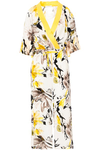 Thumbnail for CAFèNOIR tuta donna jumpsuit scollo a V C7JA0035 S039 FIORE GIALLO estate 2022
