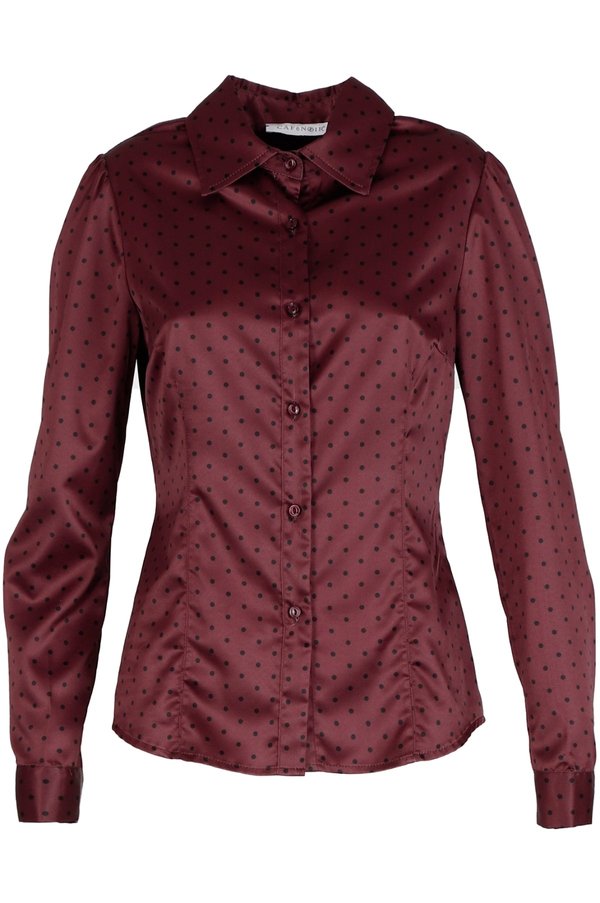 CAFèNOIR camicia donna avvitata C7JC0006 S028 BORDEAUX NERO inverno 2021