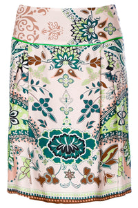 Thumbnail for CAFèNOIR mini gonna donna fantasia C7JO0015 S043 FOULARD MULTIVERDE estate 2022