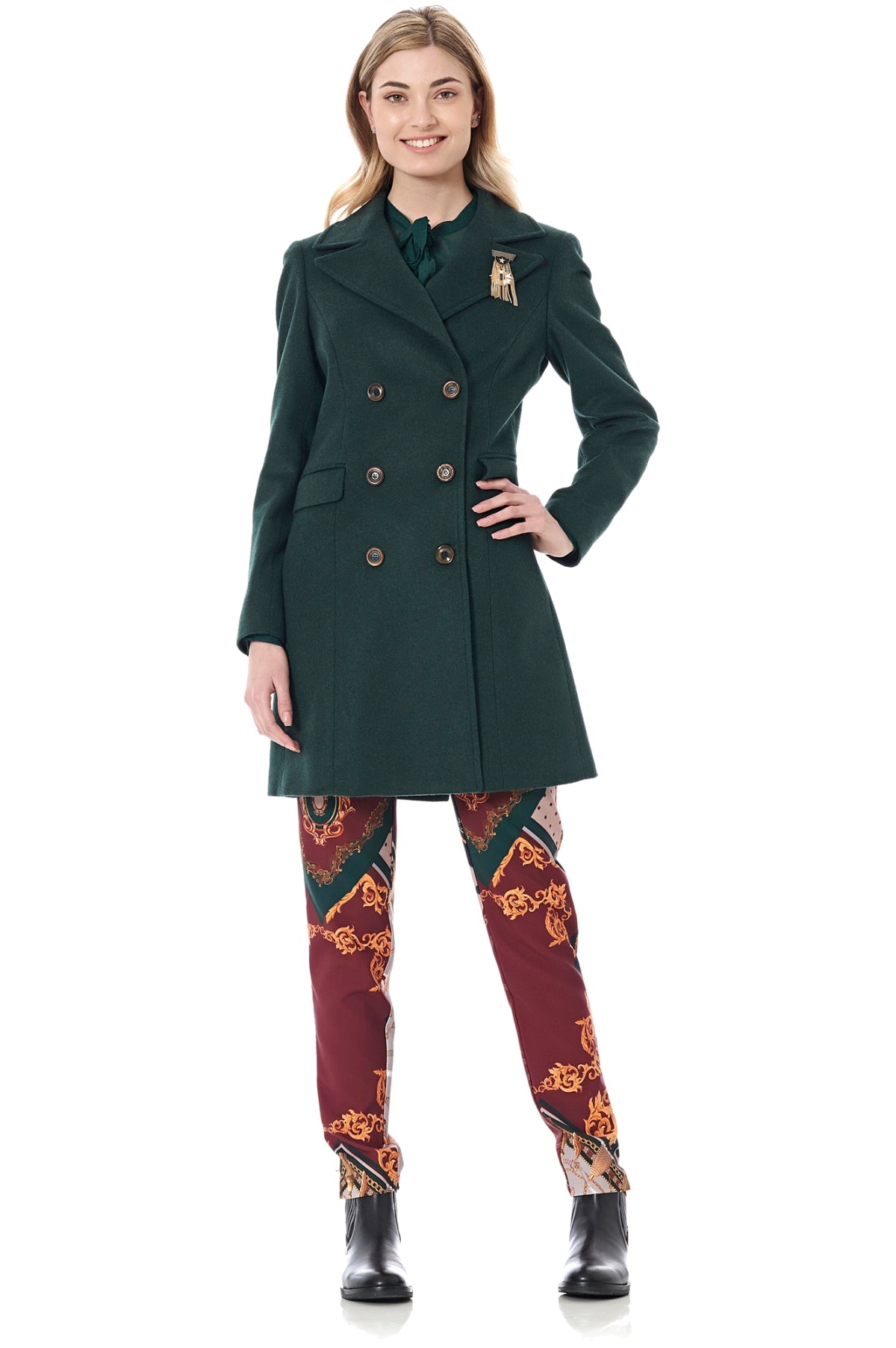 CAFèNOIR pantaloni donna fantasia C7JP0018 S024 MULTIFOULARD inverno 2021