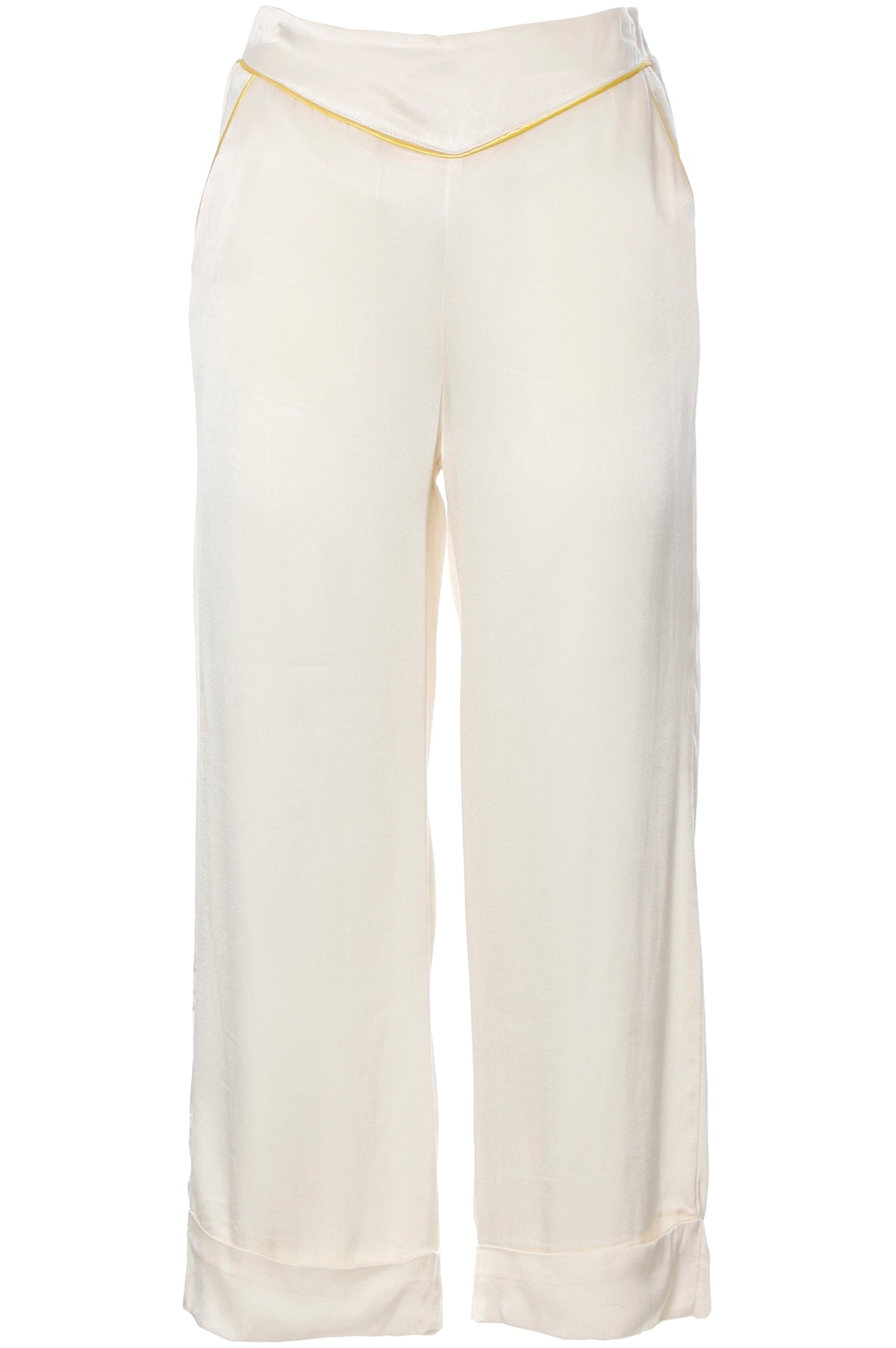 CAFèNOIR pantaloni donna culotte cropped raso C7JP0046 W042 PANNA estate 2022