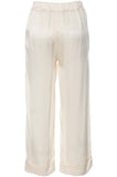 CAFèNOIR pantaloni donna culotte cropped raso C7JP0046 W042 PANNA estate 2022