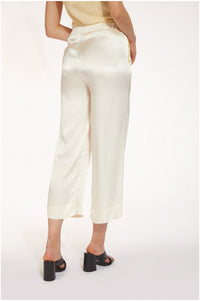 Thumbnail for CAFèNOIR pantaloni donna culotte cropped raso C7JP0046 W042 PANNA estate 2022