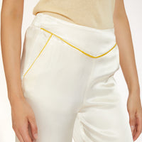 Thumbnail for CAFèNOIR pantaloni donna culotte cropped raso C7JP0046 W042 PANNA estate 2022