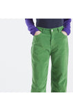 CAFèNOIR pantaloni donna palazzo velluto liscio C7JP0069 G001 VERDE inverno 2022