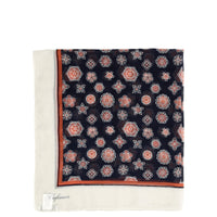 Thumbnail for CAFèNOIR foulard donna stampa geometrica C7JU0039 S038 BLU ARANCIO estate 2022