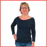 PEUTEREY t-shirt donna manica lunga NEW CALIFONG PED435999012004 215 BLU estate 2022