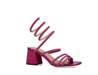 Thumbnail for MENBUR sandali donna alla schiava strass tacco 6 23786 0033 FUCSIA estate 2023