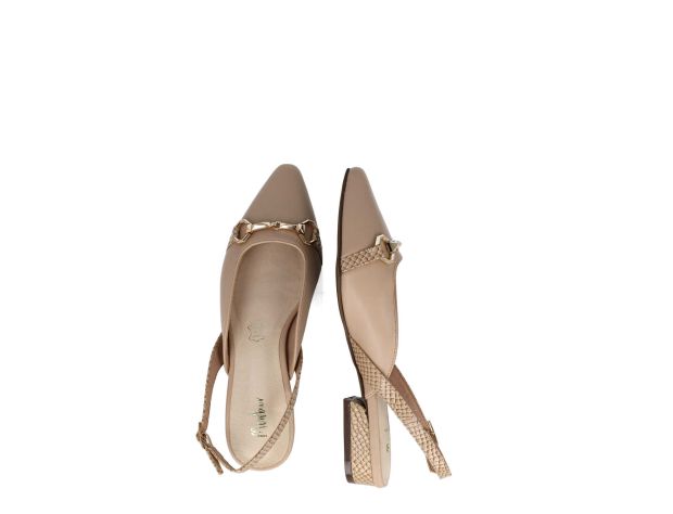 MENBUR sandali donna slingback tacco basso 23819 0087 PIEDRA BEIGE estate 2023