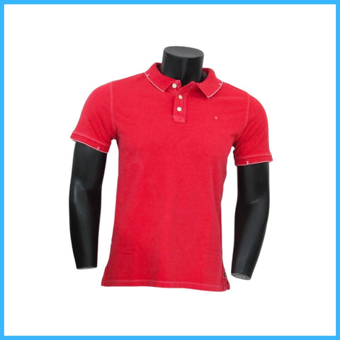 SHOCKLY polo uomo manica corta cotone M POLO VINTAGE 4X0107 RED ROSSO estate 2022