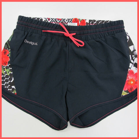 DESIGUAL short sportivi donna FR SHORT 60P2SA5 2014 colore NERO estate 2016