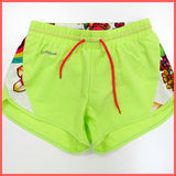 DESIGUAL short sportivi donna FR SHORT 60P2SA4 4140 colore VERDE FLUO estate 2016