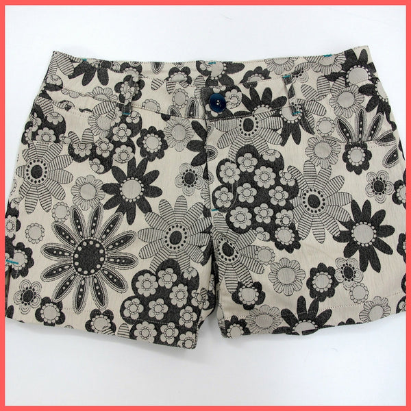 CAFèNOIR short donna fantasia floreale OJP202 196 colore BEIGE/NERO estate 2016